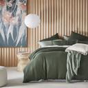 Adairs Vintage Washed Linen Thyme Quilt Cover Separates - King