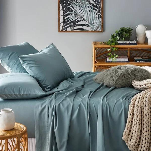 Adairs Worlds Softest Cotton Ocean Sheet Set - Queen Extra Depth