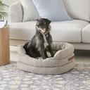 Adairs Ziggy Corduroy Dove Boucle Pet Bed - Small