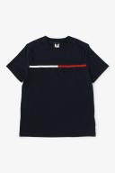 Adaptive Mens Signature Stripe Tee Blue XS