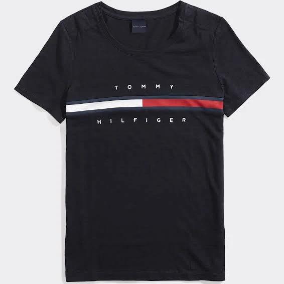 Adaptive Mens Signature Stripe Tee Blue XS