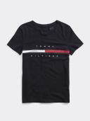 Adaptive Womens Seated Fit Stripe Signature T-Shirt Blue 2XL