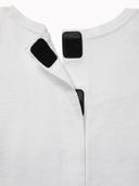 Adaptive Womens Seated Fit Stripe Signature T-Shirt White SM