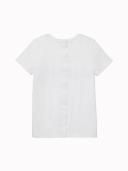 Adaptive Womens Seated Fit Stripe Signature T-Shirt White XXL