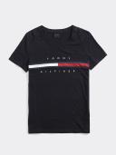 Adaptive Womens Stripe Signature T-Shirt Blue XXS