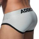 Addicted Gold and Silver Mesh Brief AD668 Silver