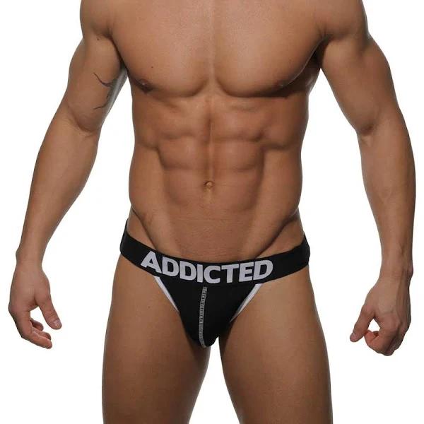 Addicted Push Up Jockstrap AD06 Black