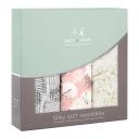 Aden + Anais Silky Soft Bamboo Swaddle - Pretty Petals (3-Pack)