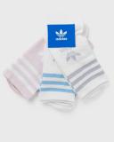 Adidas - 3 Pairs of Mid Cut Crew Socks in White & Wonder Quartz