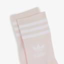 Adidas - 3 Pairs of Mid Cut Crew Socks in White & Wonder Quartz