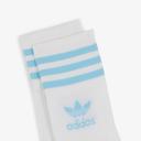 Adidas - 3 Pairs of Mid Cut Crew Socks in White & Wonder Quartz