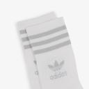 Adidas - 3 Pairs of Mid Cut Crew Socks in White & Wonder Quartz