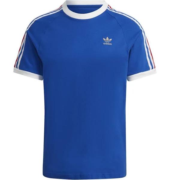 adidas-3-Stripes Tee-Men-Royal Blue / White / Gold Metallic-L