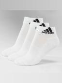 Adidas 3S 3 Pack Performance Ankle Socks - White