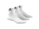 Adidas 3S 3 Pack Performance Ankle Socks - White
