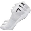 Adidas 3S 3 Pack Performance Ankle Socks - White