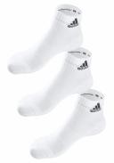 Adidas 3S 3 Pack Performance Ankle Socks - White