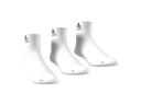 Adidas 3S 3 Pack Performance Ankle Socks - White