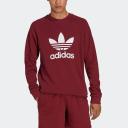 adidas-Adicolor Classics Trefoil Crewneck Sweatshirt-Men-Shadow Red-S