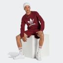 adidas-Adicolor Classics Trefoil Crewneck Sweatshirt-Men-Shadow Red-S