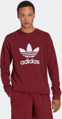 adidas-Adicolor Classics Trefoil Crewneck Sweatshirt-Men-Shadow Red-S