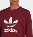 adidas-Adicolor Classics Trefoil Crewneck Sweatshirt-Men-Shadow Red-S