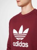 adidas-Adicolor Classics Trefoil Crewneck Sweatshirt-Men-Shadow Red-XS