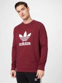 adidas-Adicolor Classics Trefoil Crewneck Sweatshirt-Men-Shadow Red-XS