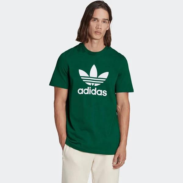 adidas-Adicolor Classics Trefoil Tee-Men-Dark Green-XS