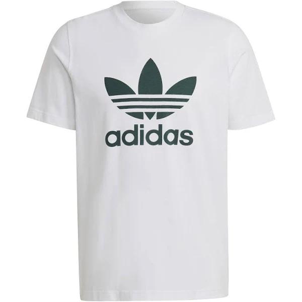 adidas-Adicolor Classics Trefoil Tee-Men-White / Mineral Green-XS