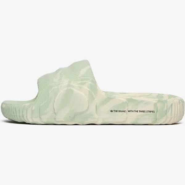 Adidas Adilette 22 (Chalk White / Linen Green / Core Black) Sneaker