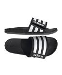 Adidas Adilette Adjustable Comfort Slides, 7 / Black