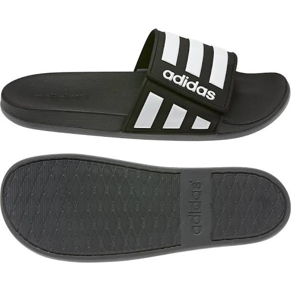 Adidas Adilette Adjustable Comfort Slides, 7 / Black