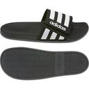 Adidas Adilette Comfort Adjustable Slides Core Black/White/Grey US5