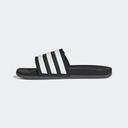 Adidas Adilette Comfort Adjustable Slides Core Black/White/Grey US5