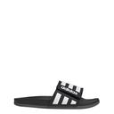 Adidas Adilette Comfort Adjustable Slides Core Black/White/Grey US5