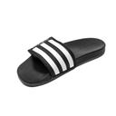 Adidas Adilette Comfort Adjustable Slides Core Black/White/Grey US5