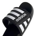 Adidas Adilette Comfort Adjustable Slides Core Black/White/Grey US5