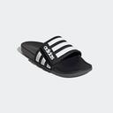Adidas Adilette Comfort Adjustable Slides Core Black/White/Grey US5