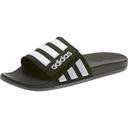 Adidas Adilette Comfort Adjustable Slides Core Black/White/Grey US5