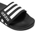 Adidas Adilette Comfort Adjustable Slides Core Black/White/Grey US5