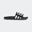 Adidas Adilette Comfort Adjustable Slides Core Black/White/Grey US5