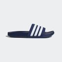 Adidas Adilette Comfort Slides - Dark Blue / Cloud White