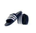 Adidas Adilette Comfort Slides - Dark Blue / Cloud White