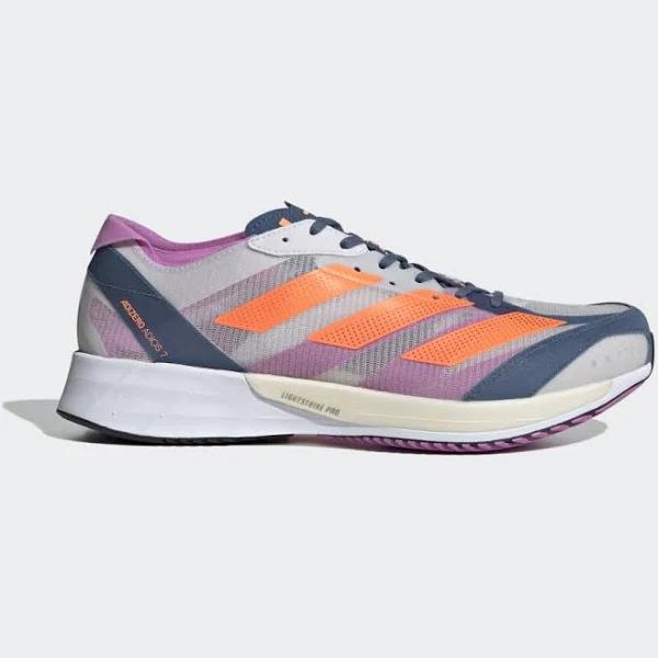 Adidas - Adizero Adios 7 Running Shoes - Grey - UK 12