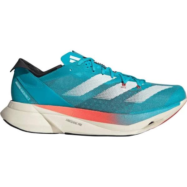 Adidas Adizero Adios Pro 3 M Lucid Cyan / White / Red M 9.5 / W 10.5 - Unisex Running Trainers