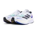 adidas-Adizero Boston 11 Shoes-Men-Cloud White / Core Black / Lucid Blue-7.5