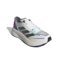 adidas-Adizero Boston 11 Shoes-Men-Cloud White / Core Black / Lucid Blue-7.5