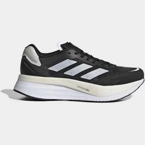 adidas-Adizero Boston 11 Shoes-Women-Core Black / Cloud White / Grey Three-5.5