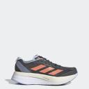 adidas-Adizero Boston 11 Shoes-Women-Grey Six / Coral Fusion / Blue Dawn-11